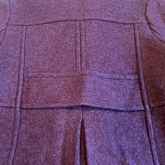Lands' End Women's Purple Pea Coat Classic! Size 4 - Picture 4 of 7